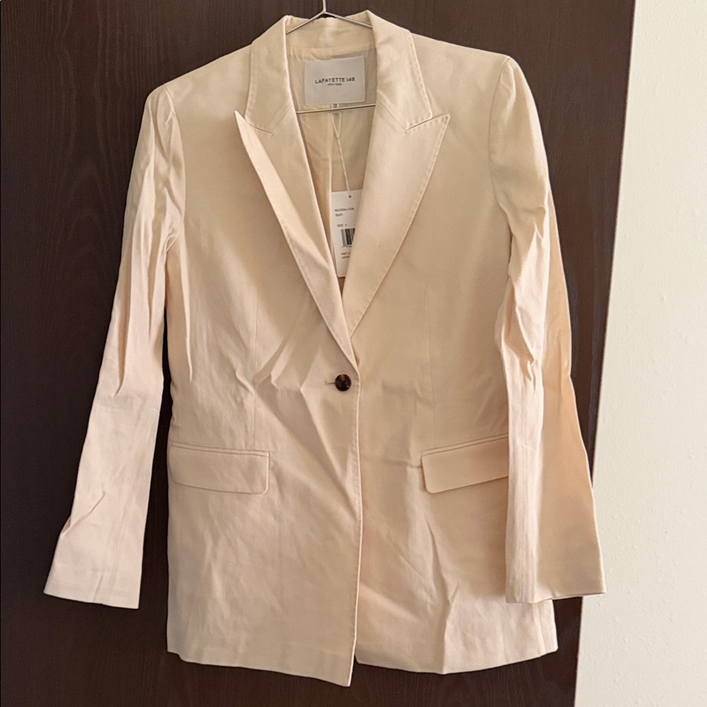 Lafayette 148 New York Beige Blazer